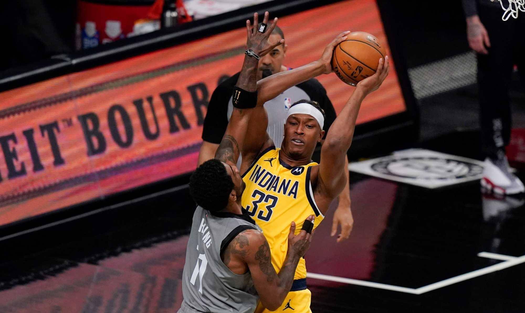 关于步行者负于篮网，霍勒迪表现出色的信息